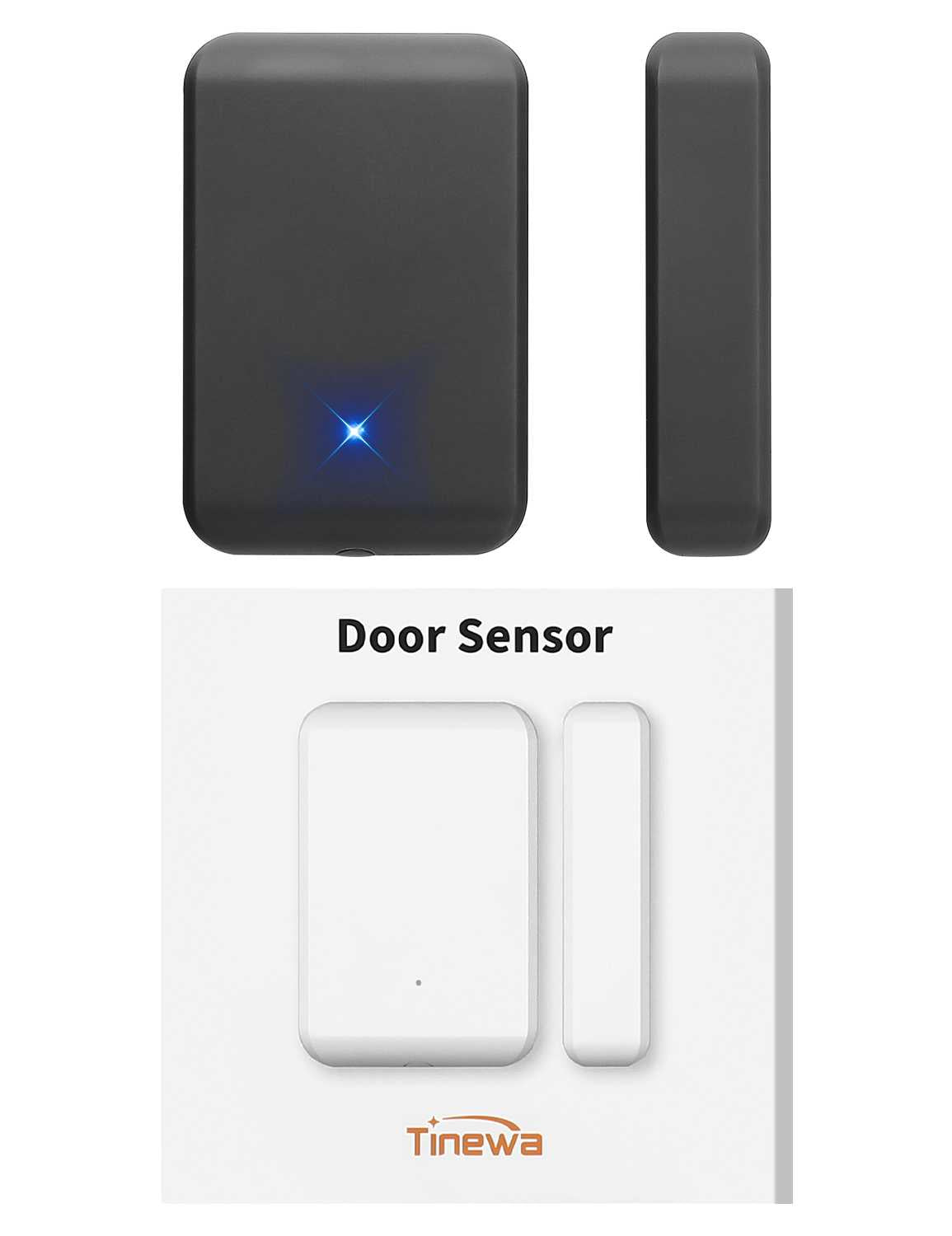 Tinewa Smart Lock Bluetooth Door Sensor, Door Motion Sensors and Home Security Accessories, Gray - Tinewa