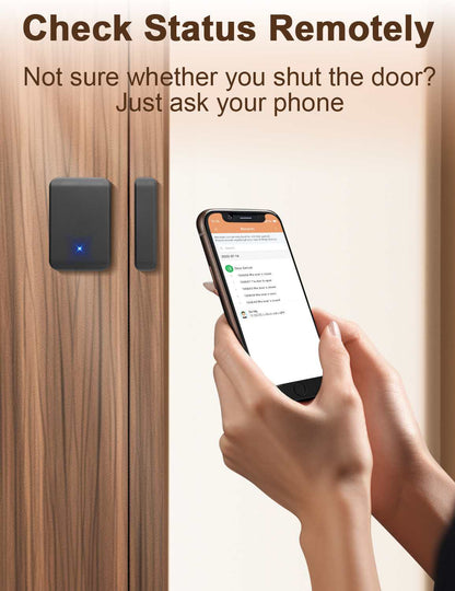 Tinewa Smart Lock Bluetooth Door Sensor, Door Motion Sensors and Home Security Accessories, Gray - Tinewa