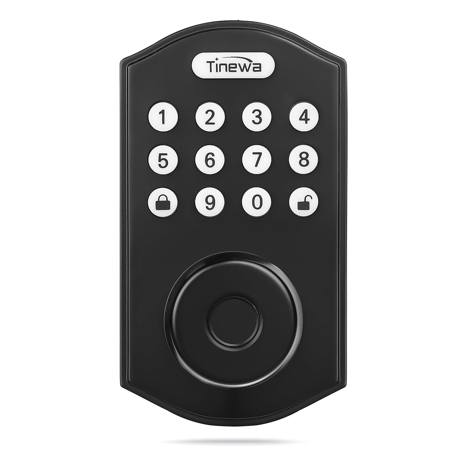 Tinewa Fingerprint Entry Door Lock, Round Smart Lock, Electronic Digit